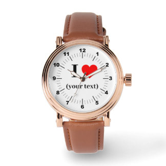 BESTSELLER! Männer-Rose Gold Vintag- Custom I ❤️ Armbanduhr