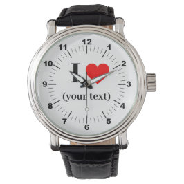 BESTSELLER! Men I ❤️ Vintag Black Leather Watch Armbanduhr
