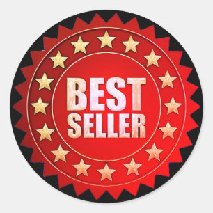 Bestseller Rot Runder Aufkleber