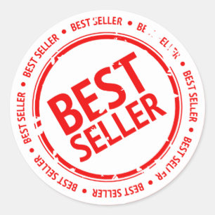 Bestseller-Schild Runder Aufkleber