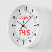 BESTSELLER! Uhr, 10" runder weißer Holzrahmen 🕗 Uhr (Winkel)