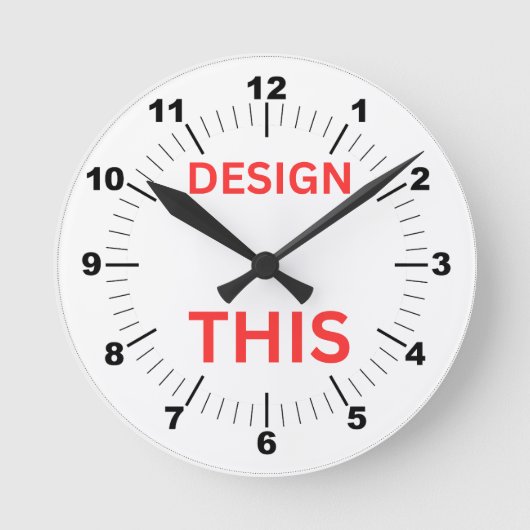 BESTSELLER! Wall-Clock, 8" runder Acryl-🕗 Runde Wanduhr (Vorderseite)