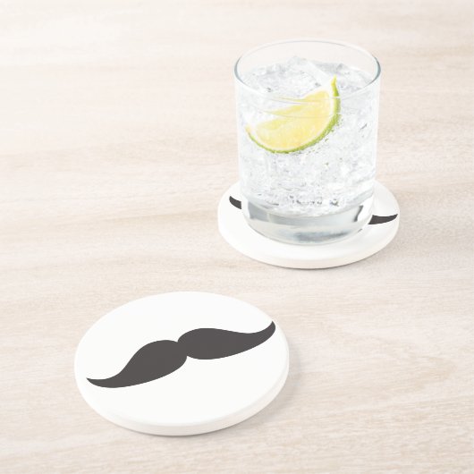 Bestselling Schnurrbart-Geschenk Stach Spaß Sandstein Untersetzer (Seite)
