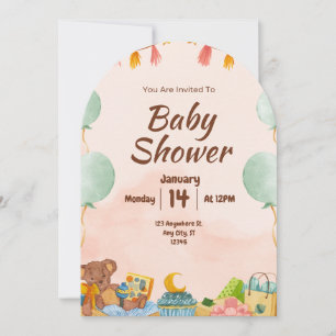 BESTSLELLER! Einladung der Babydusche