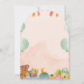 BESTSLELLER! Einladung der Babydusche (Rückseite)