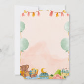 BESTSLELLER! Einladung der Babydusche (Rückseite)