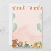 BESTSLELLER! Einladung der Babydusche (Rückseite)