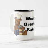 Bestste Bäcker-Tasse der Welt Zweifarbige Tasse (Vorderseite Links)