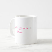 Bestste das Oma der Welt Tasse (Vorderseite Links)