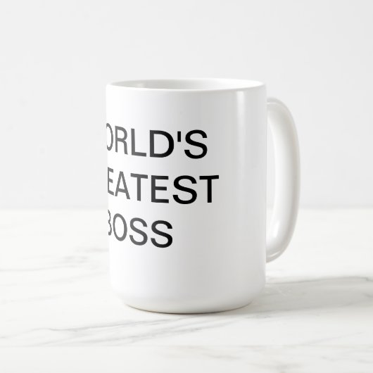 Bestste der Chef-Tasse der Welt Kaffeetasse (VorderseiteRechts)