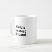 Bestste der Ehemann-Tasse der Welt Kaffeetasse (Vorderseite Links)
