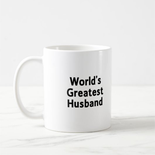 Bestste der Ehemann-Tasse der Welt Kaffeetasse (Links)