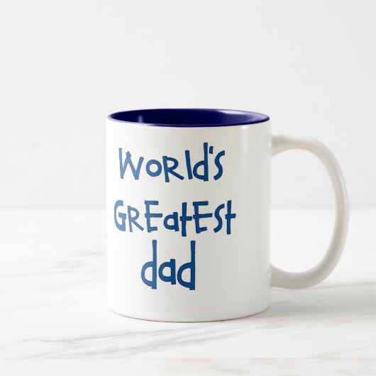 Bestste der Vater-Tasse der Welt Zweifarbige Tasse (Rechts)