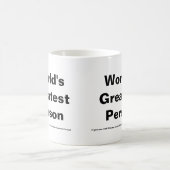 Bestste die Personen-Tasse der Welt Kaffeetasse (Mittel)