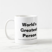 Bestste die Personen-Tasse der Welt Kaffeetasse (Links)