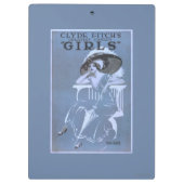 Bestste Komödie Clydes Fitchs, "Mädchen-" Theater Klemmbrett (Rückseite)