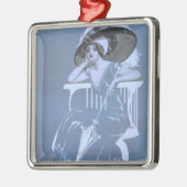 Bestste Komödie Clydes Fitchs, "Mädchen-" Theater Silbernes Ornament (Links)