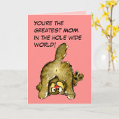 Bestste Mama-Katzen-Karte Karte (Gelbe Blume)