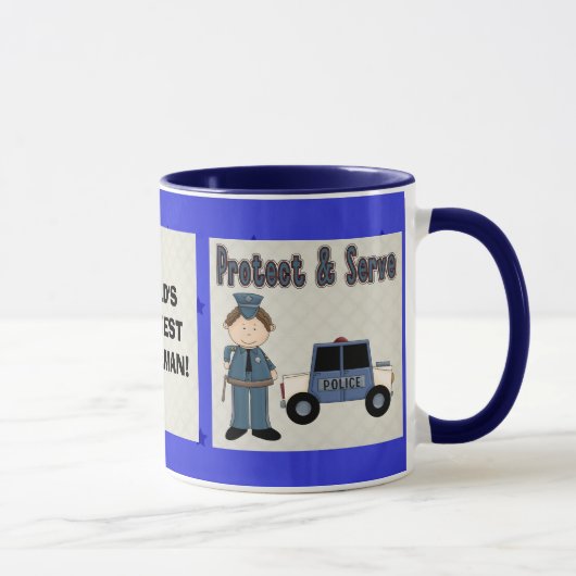 Bestste Polizist-Tasse der Welt Tasse (Rechts)