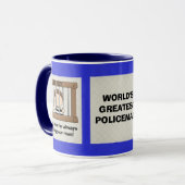 Bestste Polizist-Tasse der Welt Tasse (Vorderseite Links)