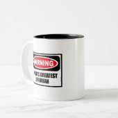BESTSTE Tasse der BIBLIOTHEKAR der warnende WELT (Vorderseite Links)