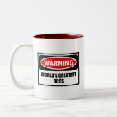 BESTSTE Tasse der CHEF der warnende WELT (Links)