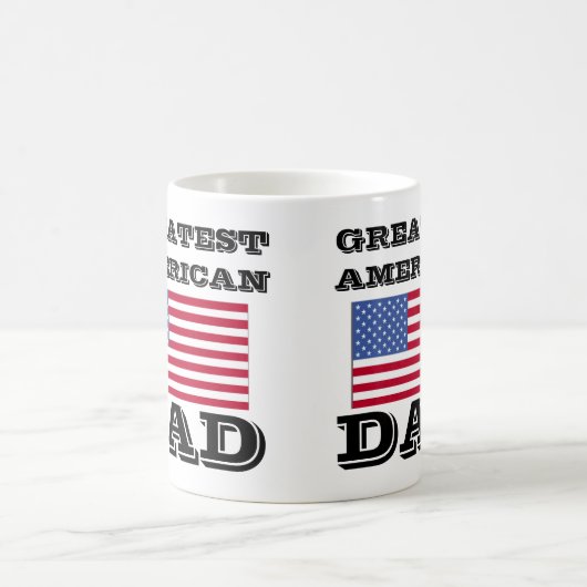 Bestster amerikanischer Vater Kaffeetasse (Mittel)