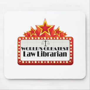 Bestster Bibliothekar der Welt Gesetzes Mousepad