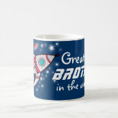 "Bestster BRUDER im Universum" Marineblau-Tasse Kaffeetasse (Mittel)