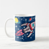 "Bestster BRUDER im Universum" Marineblau-Tasse Kaffeetasse (Links)