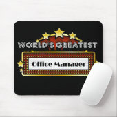 Bestster Bürovorsteher der Welt Mousepad (Mit Mouse)