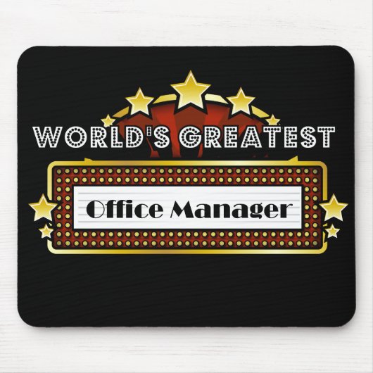 Bestster Bürovorsteher der Welt Mousepad (Vorne)