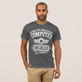 Bestster Computertechniker der Welt in der Aktion T-Shirt (Vorne ganz)