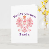 Bestster das Busia der Welt Adler Karte (Gelbe Blume)