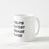 "Bestster das Cribbage der Welt Spieler-" Tasse (VorderseiteRechts)