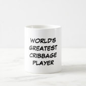 "Bestster das Cribbage der Welt Spieler-" Tasse (Mittel)