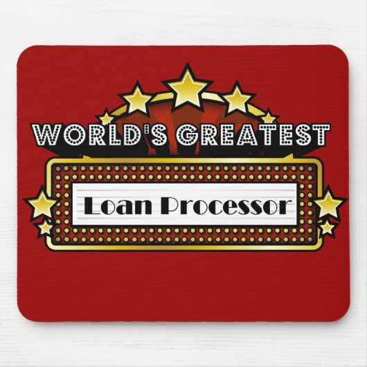 Bestster das Darlehens-Prozessor der Welt Mousepad (Vorne)