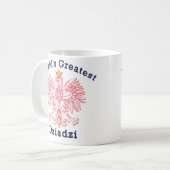 Bestster das Dziadzi der Welt Adler Kaffeetasse (Vorderseite Links)
