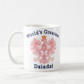 Bestster das Dziadzi der Welt Adler Kaffeetasse (Links)
