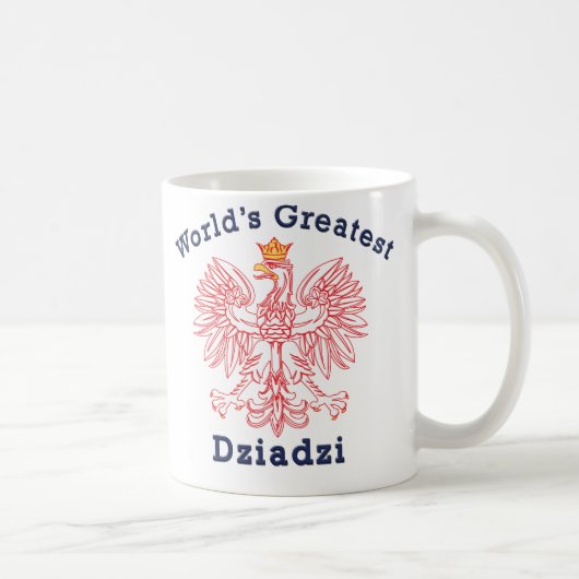 Bestster das Dziadzi der Welt Adler Kaffeetasse (Rechts)