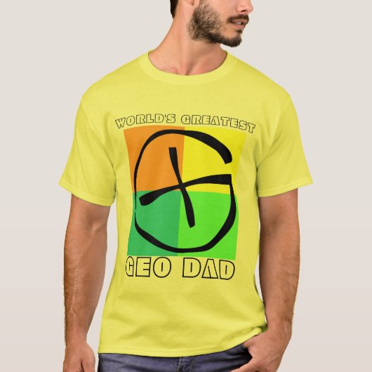 Bestster das Geo der Welt Vater T-Shirt (Vorderseite)