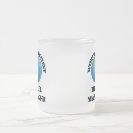 Bestster das Hotel-Manager der Welt Mattglastasse (Mittel)