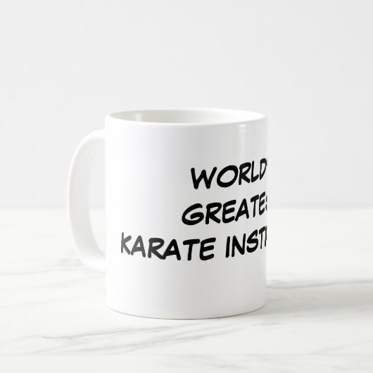 Bestster das Karate-Lehrer-" Tasse "der Welt (Vorderseite Links)