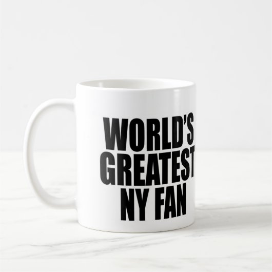Bestster das New- Yorkfan der Welt Kaffeetasse (Links)