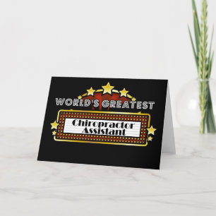 Bestster der Chiropraktor-Assistent der Welt Karte