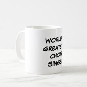 Bestster der Chor-Sänger-" Tasse "der Welt (Vorderseite Links)