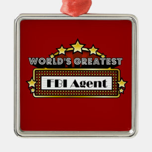 Bestster der FBI-Agent der Welt Ornament Aus Metall