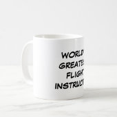 Bestster der Flug-Lehrer-" Tasse "der Welt (Vorderseite Links)