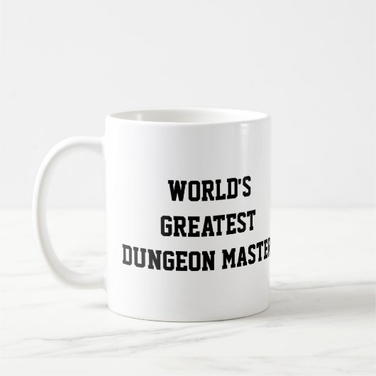 Bestster der Kerker-Meister der Welt Kaffeetasse (Links)