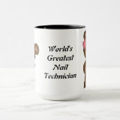 Bestster der Nagel-Techniker der Welt Tasse (Zentrum)